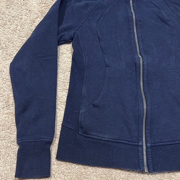 Lululemon Scuba Navy Blue Zip Up Size 6 - Picture 4 of 9